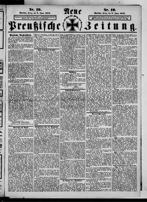 Neue preußische Zeitung vom 23.01.1874