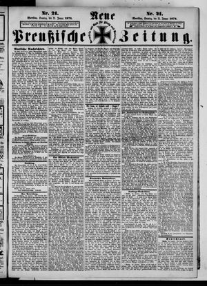 Neue preußische Zeitung vom 25.01.1874