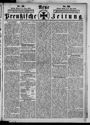Neue preußische Zeitung vom 28.01.1874
