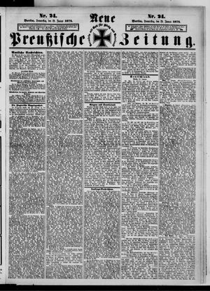 Neue preußische Zeitung vom 29.01.1874