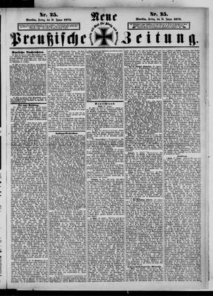 Neue preußische Zeitung vom 30.01.1874