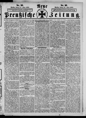 Neue preußische Zeitung vom 01.02.1874