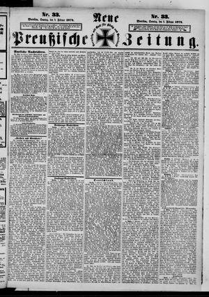 Neue preußische Zeitung vom 08.02.1874