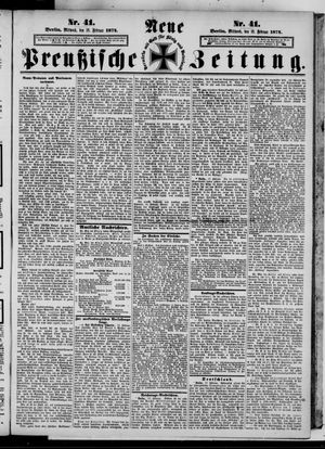Neue preußische Zeitung vom 18.02.1874