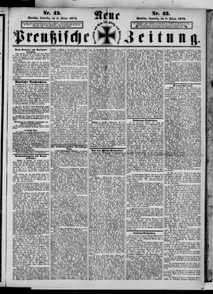Neue preußische Zeitung vom 19.02.1874