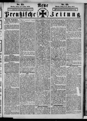 Neue preußische Zeitung vom 22.02.1874