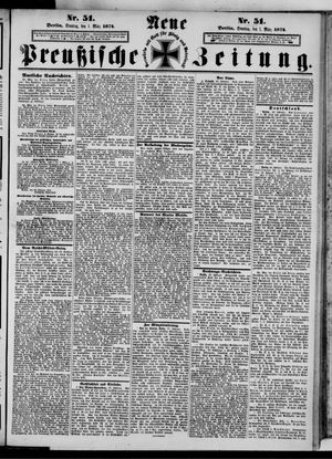 Neue preußische Zeitung vom 01.03.1874