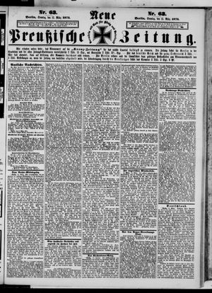 Neue preußische Zeitung vom 15.03.1874