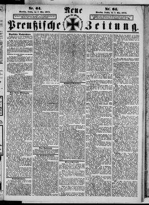 Neue preußische Zeitung vom 17.03.1874
