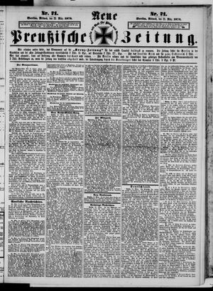 Neue preußische Zeitung vom 25.03.1874