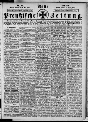 Neue preußische Zeitung vom 26.03.1874