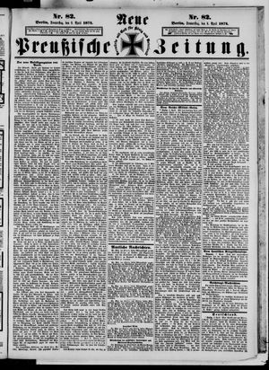 Neue preußische Zeitung vom 09.04.1874