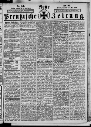 Neue preußische Zeitung vom 11.04.1874