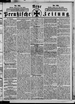Neue preußische Zeitung vom 12.04.1874