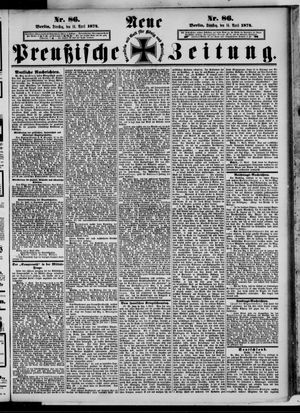 Neue preußische Zeitung on Apr 14, 1874