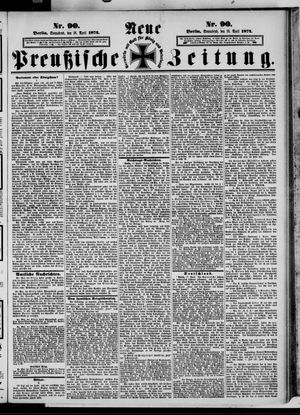 Neue preußische Zeitung vom 18.04.1874