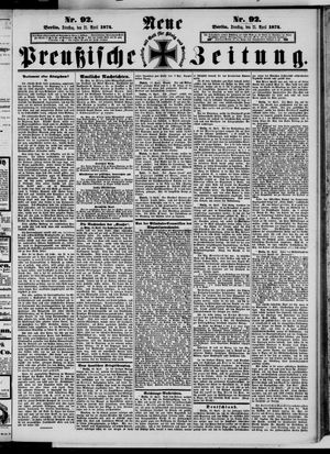 Neue preußische Zeitung vom 21.04.1874
