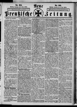 Neue preußische Zeitung vom 23.04.1874