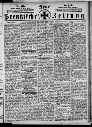 Neue preußische Zeitung vom 20.05.1874