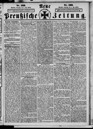 Neue preußische Zeitung on Jun 11, 1874