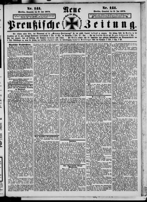 Neue preußische Zeitung vom 20.06.1874