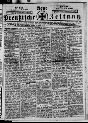 Neue preußische Zeitung on Jun 26, 1874