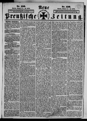 Neue preußische Zeitung vom 01.07.1874