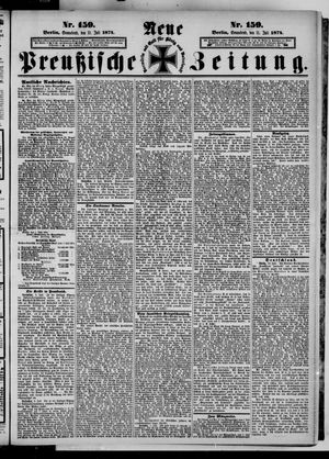 Neue preußische Zeitung vom 11.07.1874