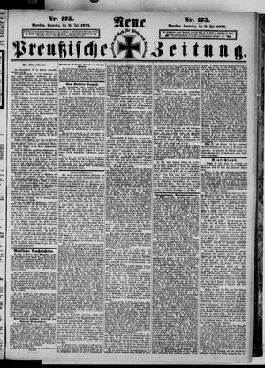 Neue preußische Zeitung vom 30.07.1874