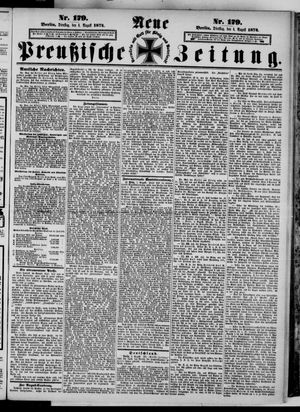 Neue preußische Zeitung vom 04.08.1874