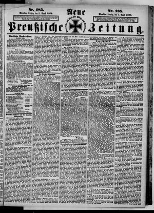 Neue preußische Zeitung vom 11.08.1874