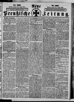 Neue preußische Zeitung vom 16.08.1874