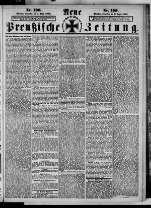 Neue preußische Zeitung vom 27.08.1874