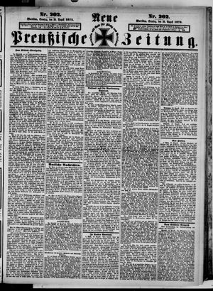 Neue preußische Zeitung vom 30.08.1874