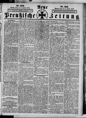 Neue preußische Zeitung vom 11.09.1874
