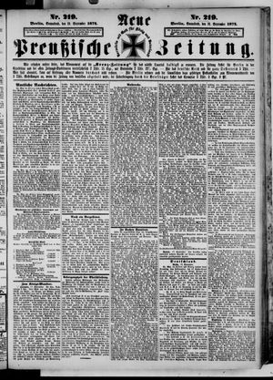 Neue preußische Zeitung vom 19.09.1874