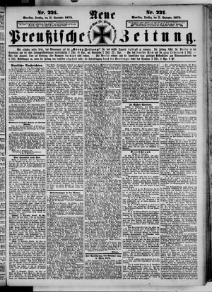 Neue preußische Zeitung vom 22.09.1874