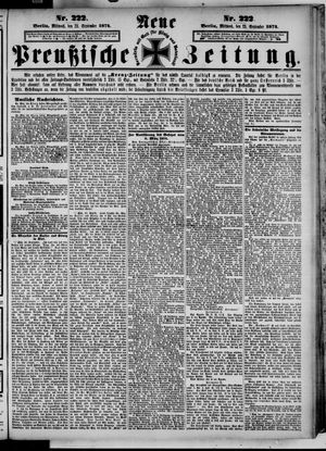 Neue preußische Zeitung vom 23.09.1874