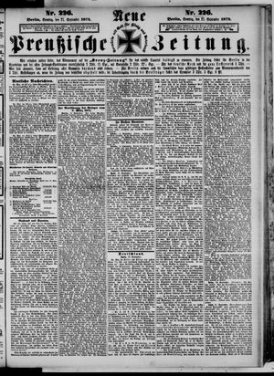 Neue preußische Zeitung vom 27.09.1874
