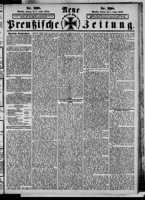Neue preußische Zeitung on Oct 11, 1874
