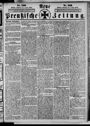 Neue preußische Zeitung on Oct 17, 1874
