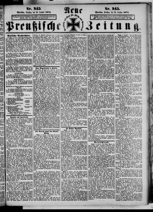 Neue preußische Zeitung on Oct 20, 1874