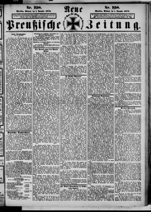 Neue preußische Zeitung vom 04.11.1874