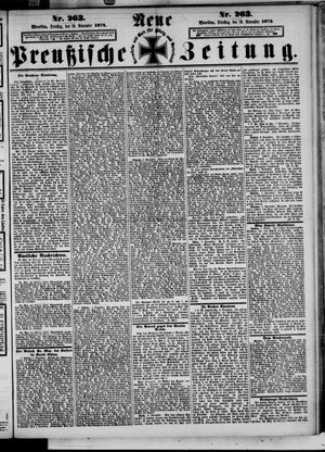 Neue preußische Zeitung vom 10.11.1874