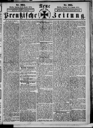 Neue preußische Zeitung vom 12.11.1874