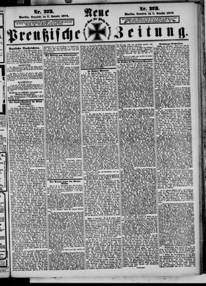 Neue preußische Zeitung vom 21.11.1874