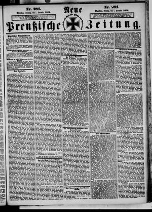 Neue preußische Zeitung on Dec 1, 1874