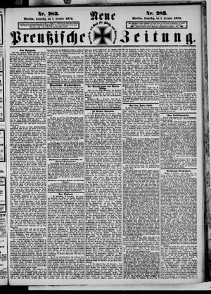 Neue preußische Zeitung vom 03.12.1874
