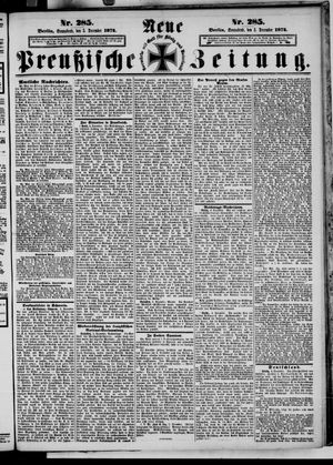 Neue preußische Zeitung vom 05.12.1874