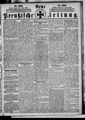 Neue preußische Zeitung on Dec 6, 1874
